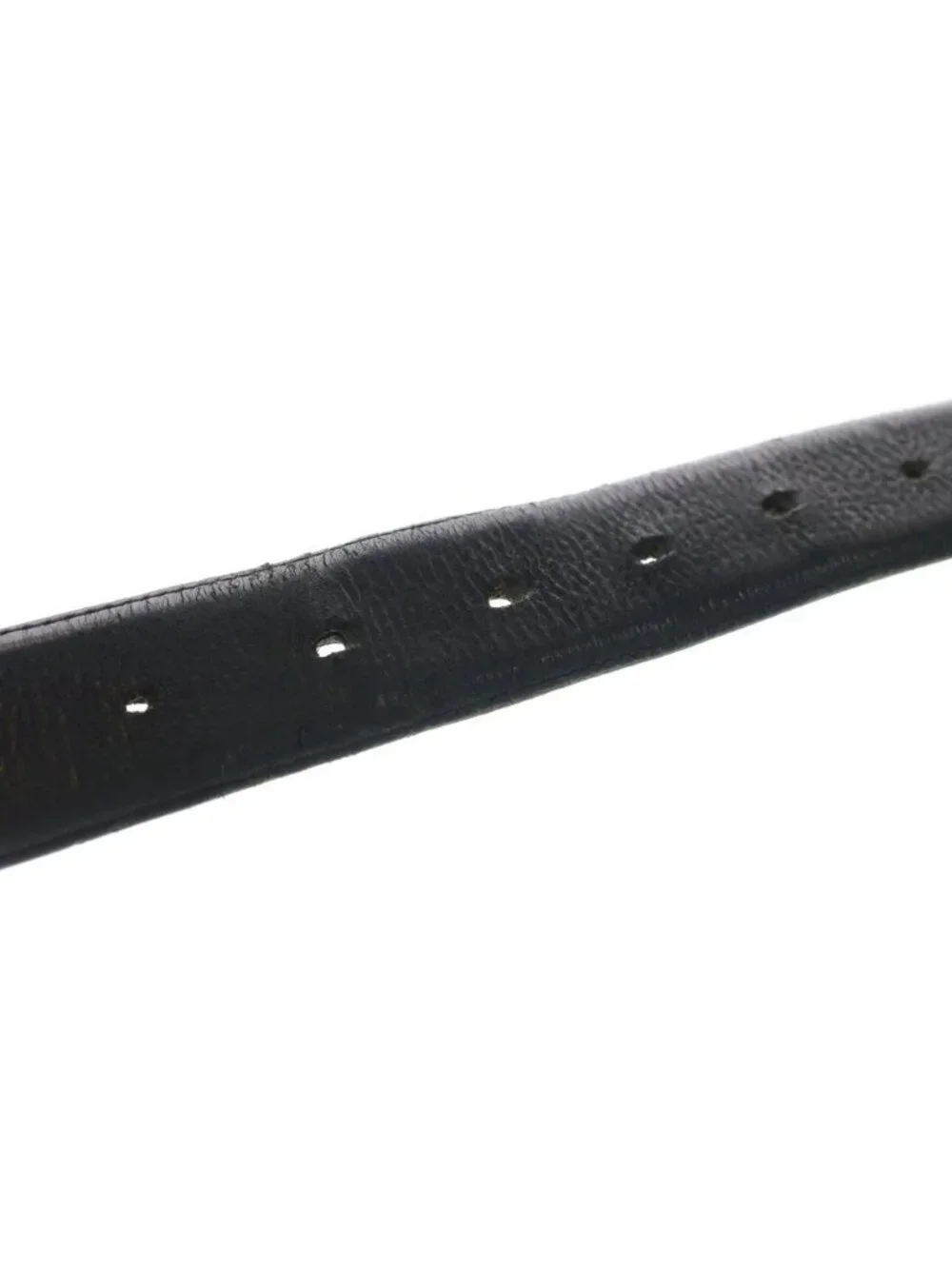 Chrome Hearts Blt Scrlrec Rectangle Scroll Leather Belt